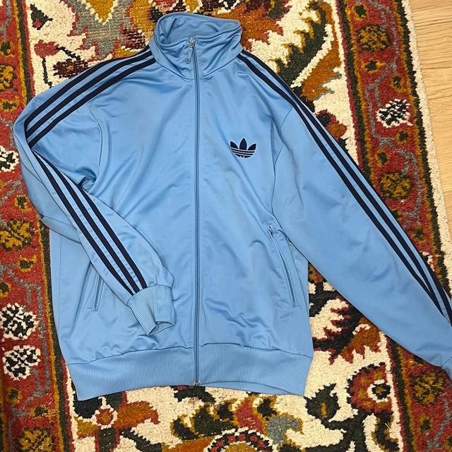 Adidas Men's Sweatshirt - Blue/Navy - M on Productcaster.