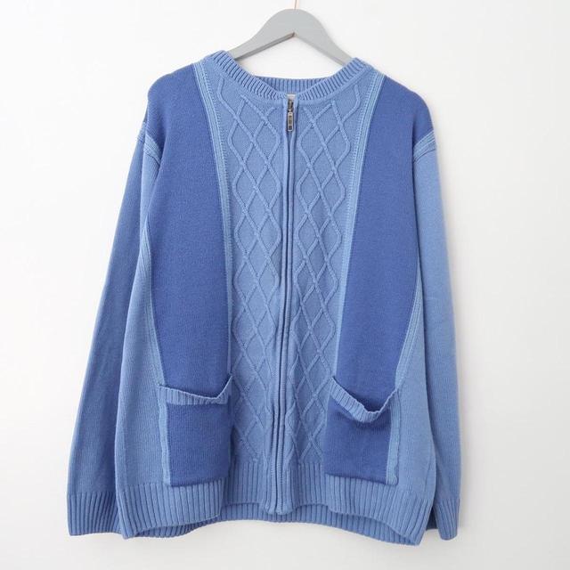 Vintage Women's Cardigan - Blue - XL on Productcaster.