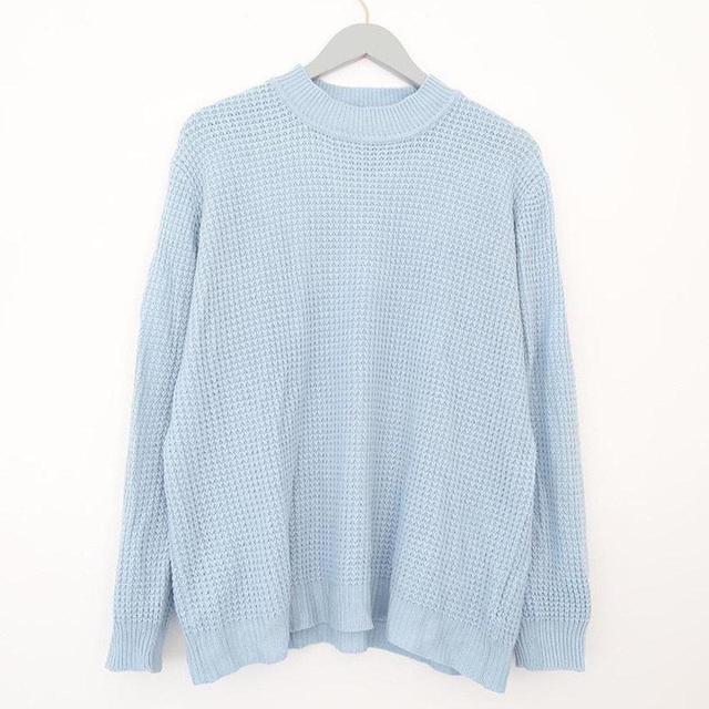 Vintage Women's Jumper - Blue - L on Productcaster.