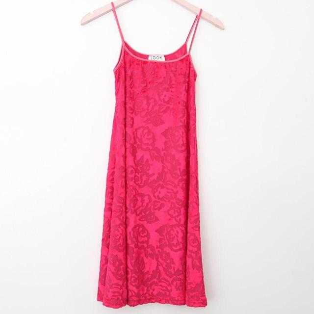 Vintage Women's Midi Dress - Pink - S on Productcaster.