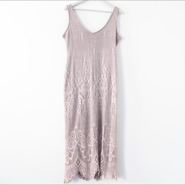 Vintage Women's Fishtail Dress - Grey - M on Productcaster.