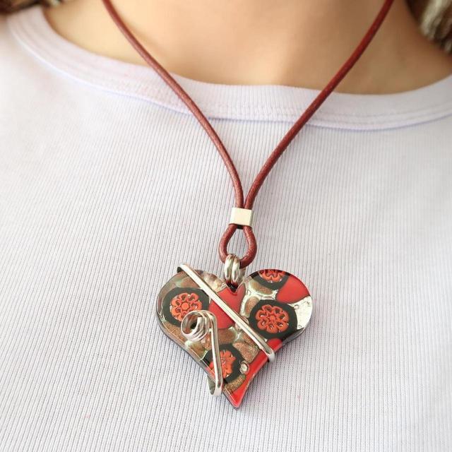 Vintage Women's Necklace - Red on Productcaster.