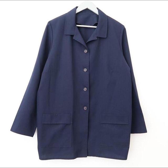 Vintage Women's Blazer Jacket - Navy - One size on Productcaster.