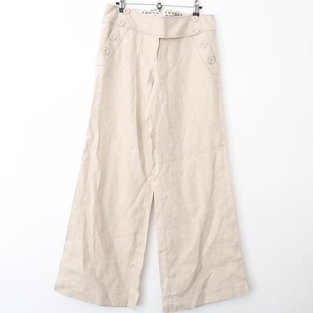 Women's Low rise Trousers - Cream - M on Productcaster.