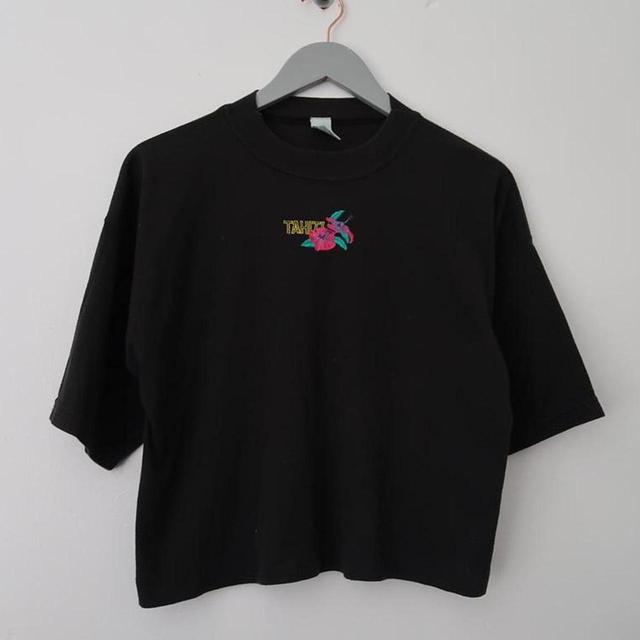 Vintage Women's Crop top - Black - S on Productcaster.