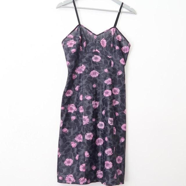 Vintage Women's Slip Dress - Purple/Black - S on Productcaster.