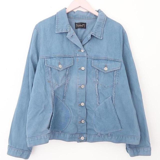 Vintage Women's Bomber Jacket - Blue - XL on Productcaster.