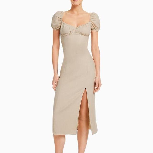 Bershka Women's A-line Dress - Cream - S on Productcaster.