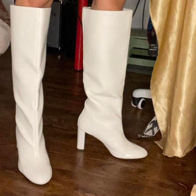 Zara Women's Ankle Boots - White - UK 8 on Productcaster.