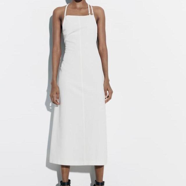 Zara Women's A-line Dress - White - M on Productcaster.