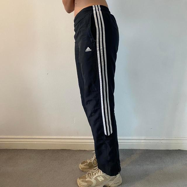 Adidas Women's Sweatpants - Black/White - UK 12 on Productcaster.