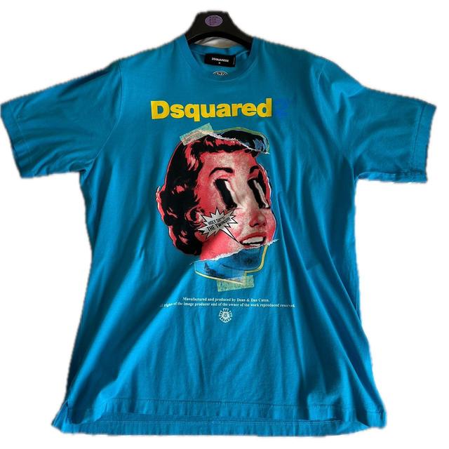 Dsquared2 Men's T-shirt - Blue - M on Productcaster.