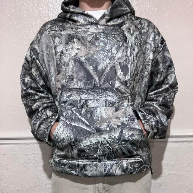 Realtree Men's Hoodie - Multi/Khaki - M on Productcaster.