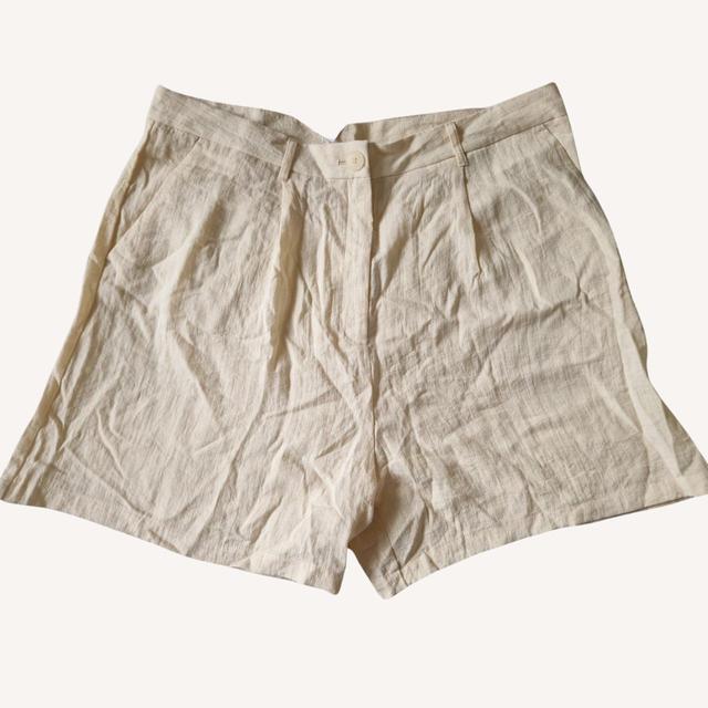 Monki Women's Shorts - Cream/Tan - UK 16 on Productcaster.