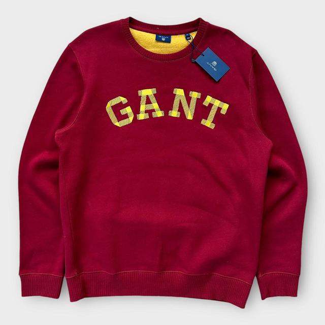 GANT Men's Sweatshirt - Red/Yellow - XL on Productcaster.