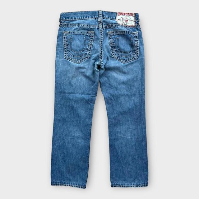 True Religion Men's Embroidered Jeans - Blue - 38" on Productcaster.