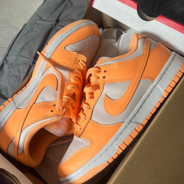 Nike Women's Trainers - Orange/White - UK 6 on Productcaster.