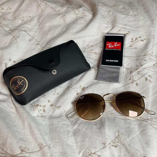 Ray-Ban Women's Aviator Sunglasses - Gold/Brown on Productcaster.