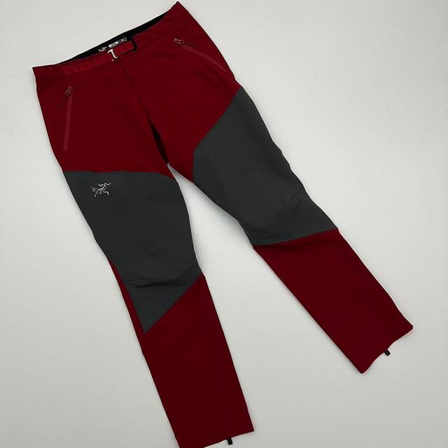 Arc'teryx Men's Trousers - Red/Grey - M on Productcaster.