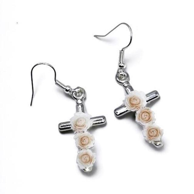 Handmade Women's Earrings - Silver on Productcaster.