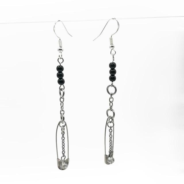 Handmade Women's Earrings - Silver on Productcaster.