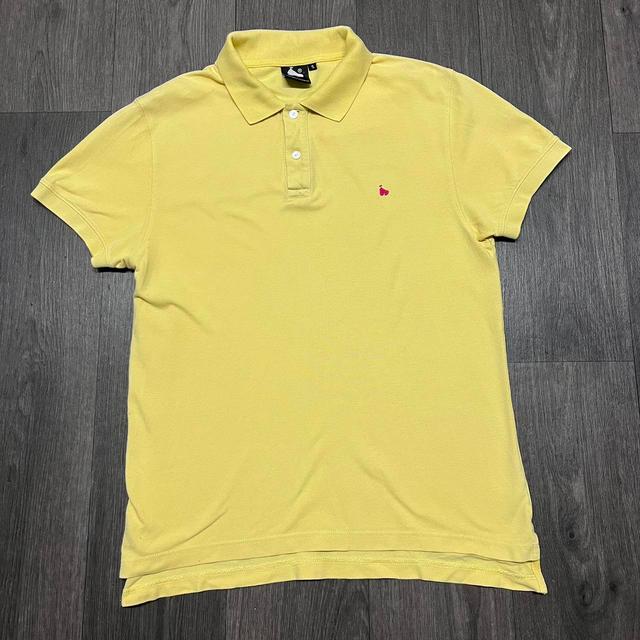 Preloved Men's Polo shirt - Yellow - S on Productcaster.