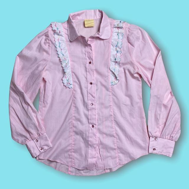 Vintage Women's Blouse - Pink - 10 on Productcaster.