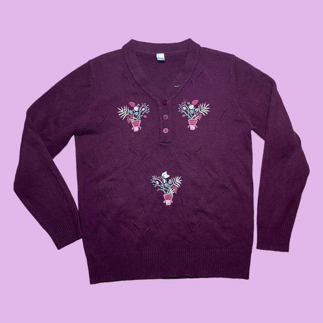 Vintage Women's Jumper - Purple - 10 on Productcaster.