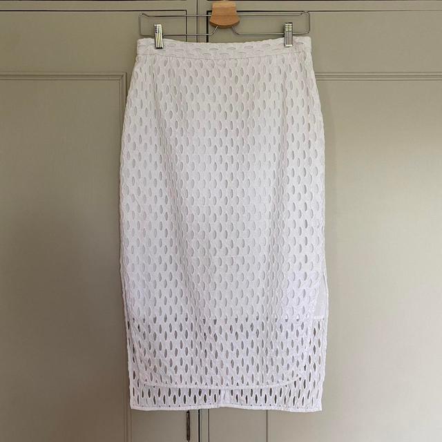 Whistles Women's Casual Skirt - White - UK 12 on Productcaster.