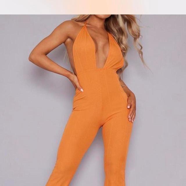 PrettyLittleThing Women's Jumpsuit - Orange - UK 12 on Productcaster.