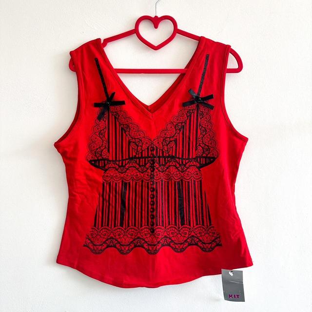 Vintage Women's Vest - Red - 16 on Productcaster.