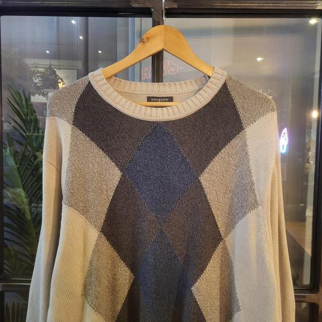 American Vintage Men's Jumper - Multi/Cream - XXL on Productcaster.