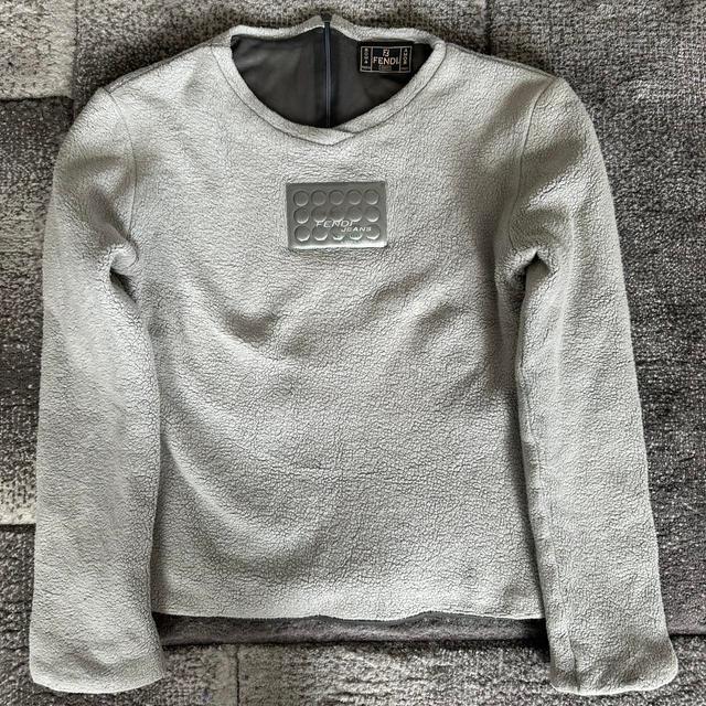 Fendi Women's Jumper - Grey/Silver - 8 on Productcaster.