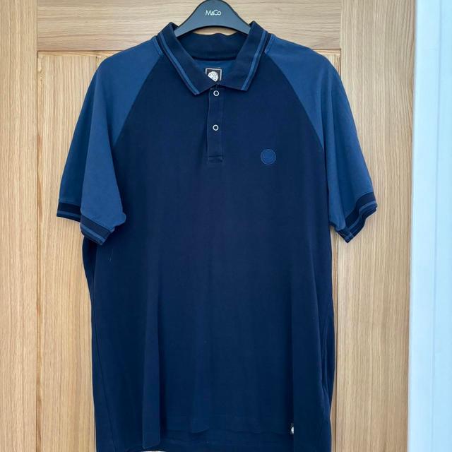 Pretty Green Men's Polo shirt - Navy/Blue - L on Productcaster.