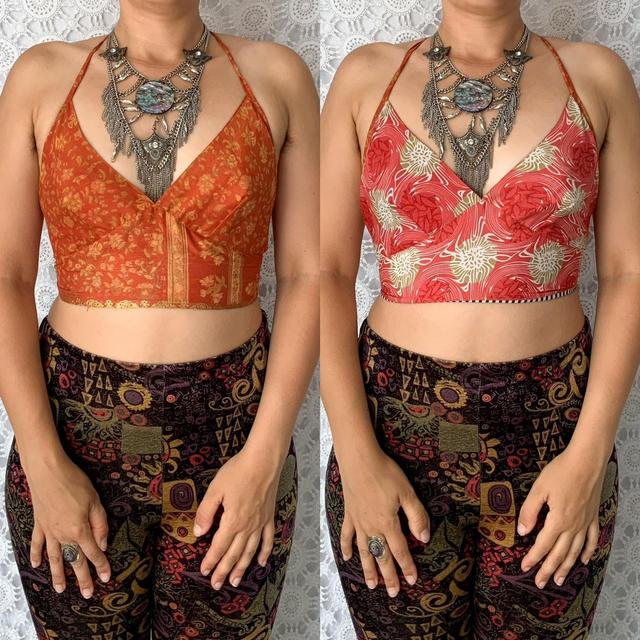 Reworked Women's Crop top - Red/Orange - 6 on Productcaster.