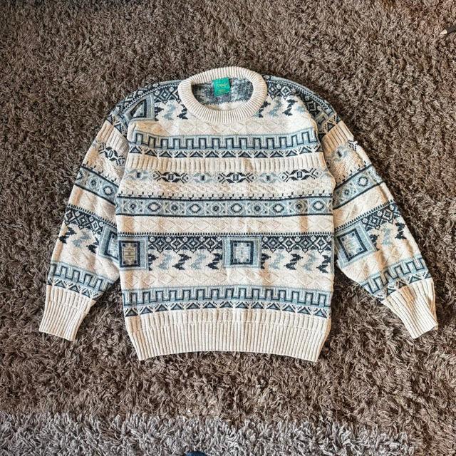 C&A Men's Jumper - Cream/Multi - M on Productcaster.