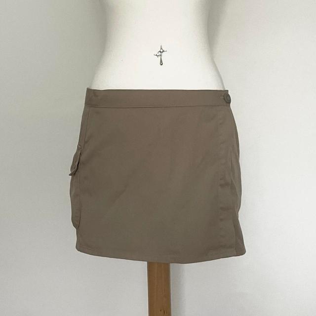 Motel Women's Mini Skirt - Khaki - S on Productcaster.