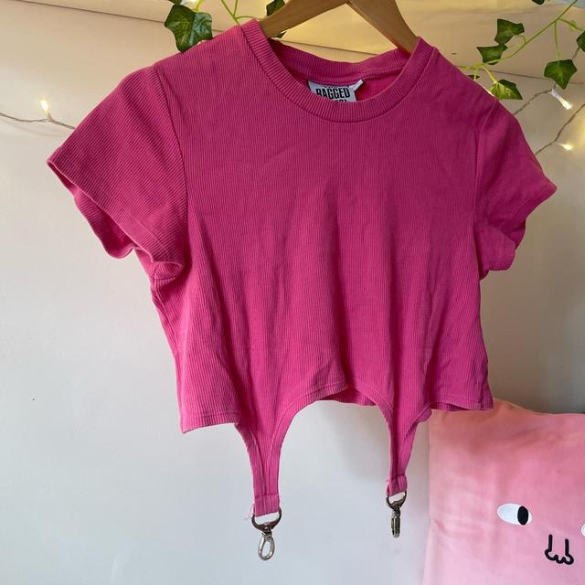 The Ragged Priest Women's Crop top - Pink - L on Productcaster.