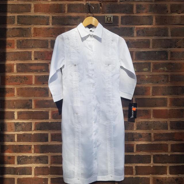 Women's Shirt Dress - White - 8 on Productcaster.