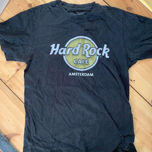 Hard Rock Cafe Men's T-shirt - Black/Grey - S on Productcaster.