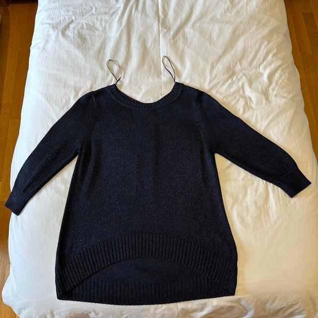 Massimo Dutti Women's Jumper - Navy - 10 on Productcaster.