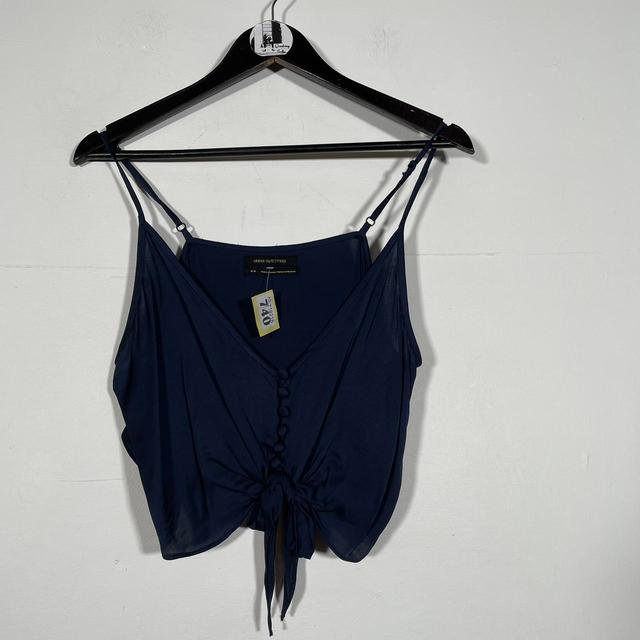 Urban Outfitters Women's Crop top - Navy - M on Productcaster.