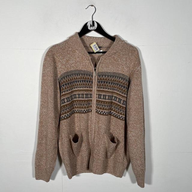 Men's Cardigan - Tan - M on Productcaster.