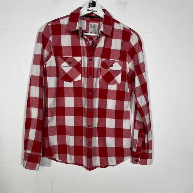 Crew Clothing Company Women's Shirt - Red - 10 on Productcaster.