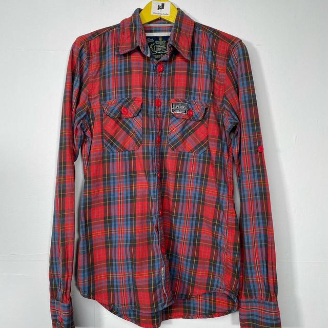 Superdry Men's Shirt - Burgundy - M on Productcaster.