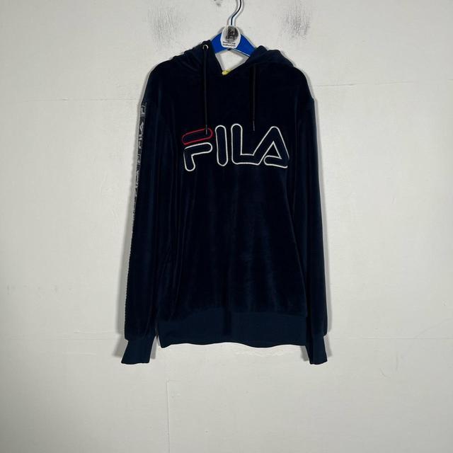 Fila Men's Hoodie - Navy - XXS on Productcaster.