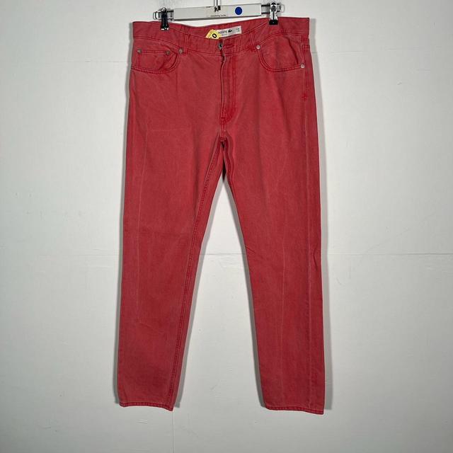 Lacoste Men's Jeans - Red - 38" on Productcaster.