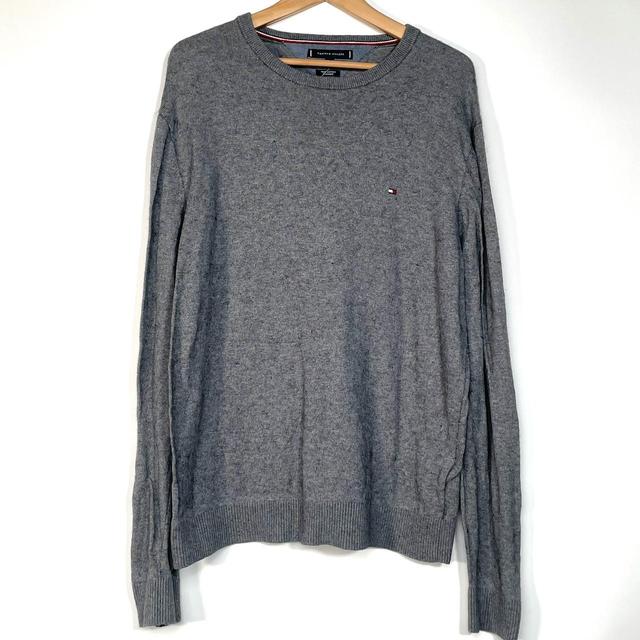 Tommy Hilfiger Men's Jumper - Grey - XL on Productcaster.