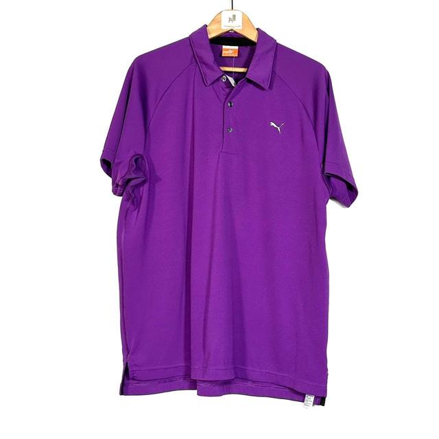 Puma Men's Polo shirt - Purple - L on Productcaster.