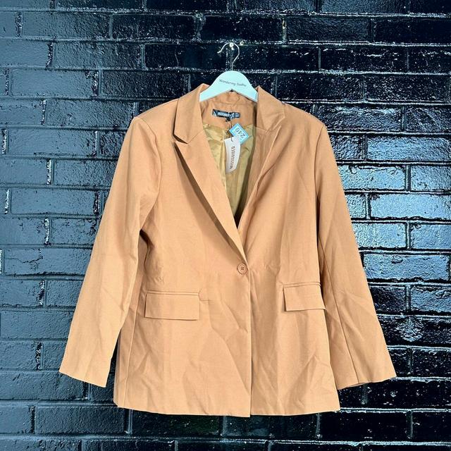 Missguided Women's Blazer Jacket - Tan - UK 10 on Productcaster.